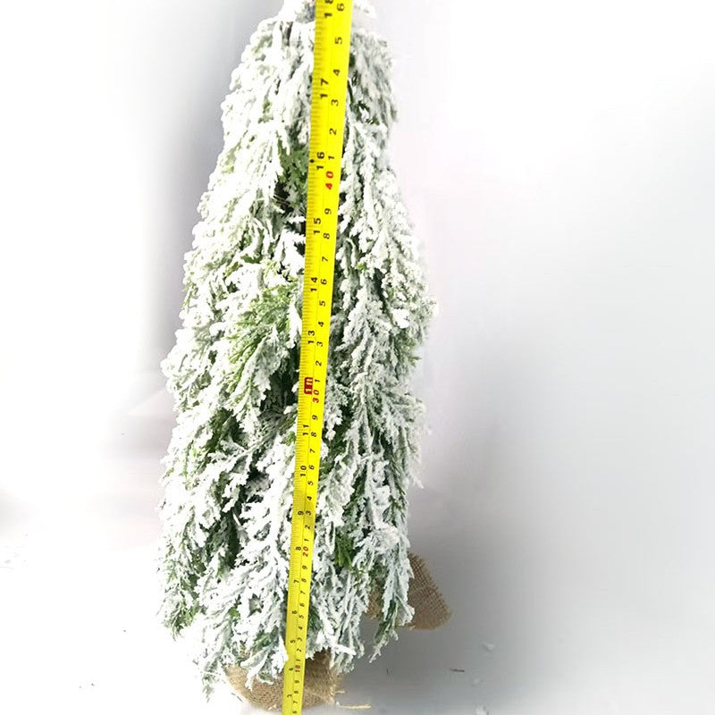 Festival Decoration Supplies With Lights PE Simulation Christmas Snow Sprayer Tree