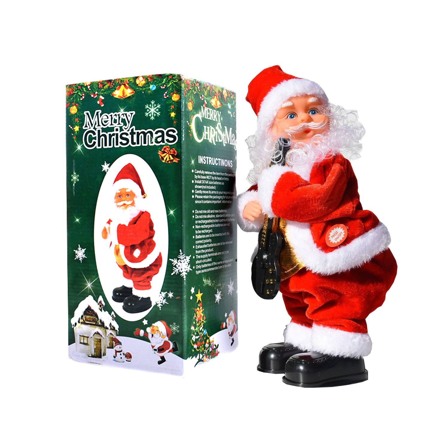 Shaking Hip Music Santa Claus Electric Toy Decorations